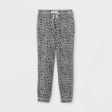 Girls' Fleece Jogger Pants - Harper & Elliott Charcoal Gray