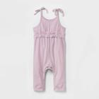 Grayson Mini Baby Girls' Rib Jumpsuit - Purple Newborn