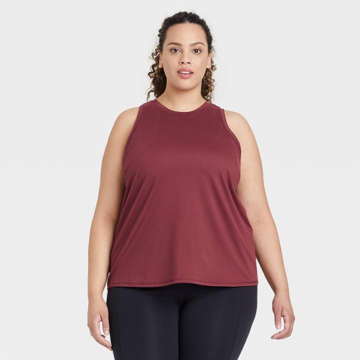 Women's Plus Size Essential Racerback Tank Top - All In Motion