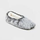 No Brand Women's Faux Fur Cozy Pull-on Slipper Socks - Olive Green