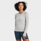 Women's Seamless Long Sleeve T-shirt - All In Motion Medium Heather Gray