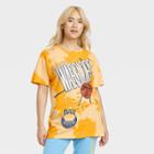 Women's Nba Warriors Oversized Short Sleeve Graphic T-shirt - Yellow