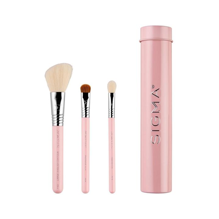Sigma Beauty Essential Trio Makeup Brush Set - Pink