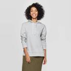 Women's Regular Fit Long Sleeve Hooded Sweatshirt - A New Day Gray
