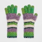 Women's Stripe Gloves - Wild Fable Green