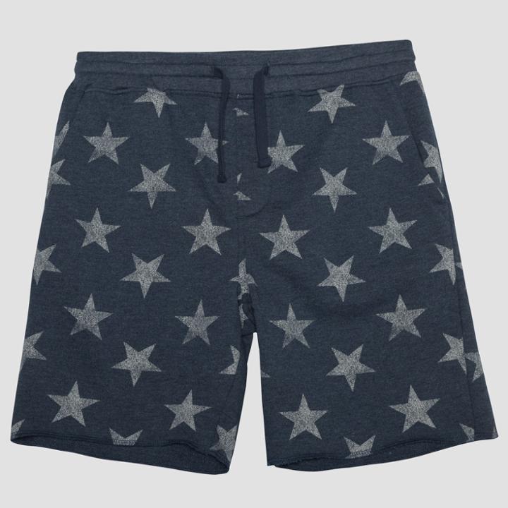 Target Well Worn Men's 9.5 Americana Star Knit Jogger Shorts - Regatta