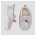 Baby Girls' Slip On Unicorn Sneaker - Cat & Jack White 0-3