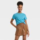 Women's Short Sleeve T-shirt - A New Day Blue