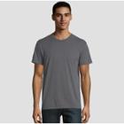 Hanes Premium Men's Short Sleeve Black Label Crew-neck T-shirt - Charcoal Heather