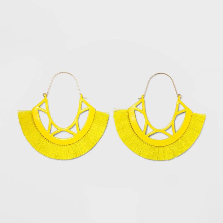 Sugarfix By Baublebar Playful Fringe Drop Earrings - Yellow