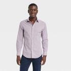 Men's Slim Fit Performance Dress Long Sleeve Button-down Shirt - Goodfellow & Co Burgundy