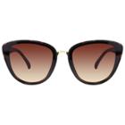Women's Plastic Cateye Sunglasses - A New Day Brown