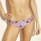 Women's Cinch Back Cheeky Hipster Bikini Bottom - Xhilaration Dusty Blue Tropical