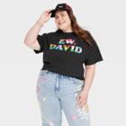 Pride Adult Plus Size Schitt's Creek Ew David Short Sleeve T-shirt - Black