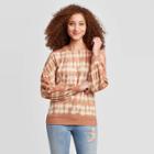 Women's Balloon Long Sleeve Scoop Neck Blouse - Knox Rose Pink