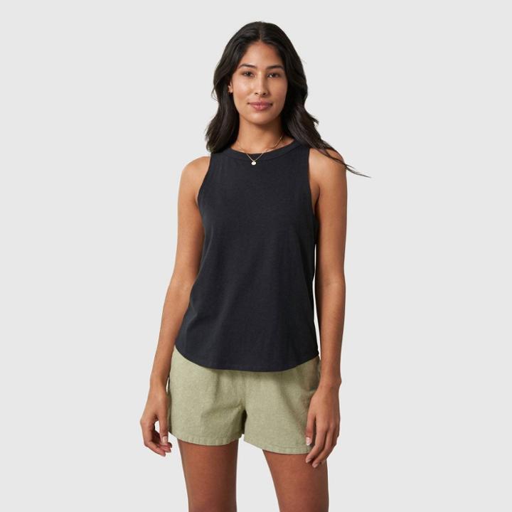 United By Blue Women's Organic High-neck Tank Top - Black