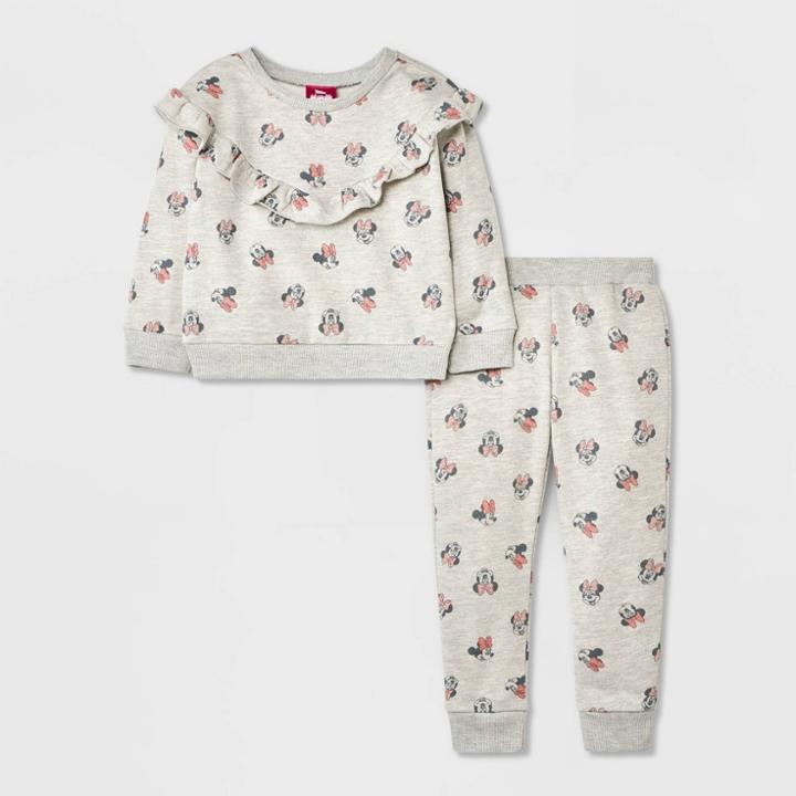 Disney Toddler Girls' Minnie Mouse Top And Bottom