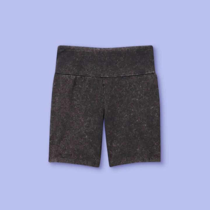 Girls' Bike Shorts - More Than Magic Charcoal Gray