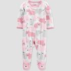Baby Girls' Bears Fleece Sleep N' Play - Just One You Made By Carter's Pink Newborn