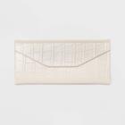 Alligator Print Clam Shell Glasses Case - A New Day Off-white
