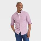 Men's Slim Fit Stretch Oxford Long Sleeve Button-down Shirt - Goodfellow & Co Red