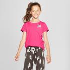 Girls' Short Sleeve Llamas Pocket T-shirt - Cat & Jack Pink