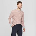 Men's Standard Fit Long Sleeve Textured Crew Neck Shirt - Goodfellow & Co Gray