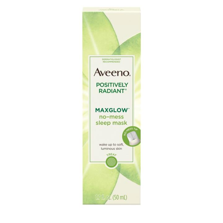 Aveeno Positively Radiant Maxglow No Mess Sleep Face Mask