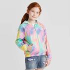 Girls' Zip-up Hooded Rain Coat - Cat & Jack L, Girl's, Size: Large,