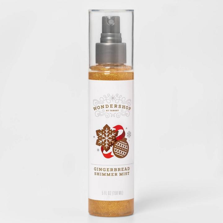 Gingerbread Shimmer Body Mist Spray - Gold - 5 Fl Oz - Wondershop