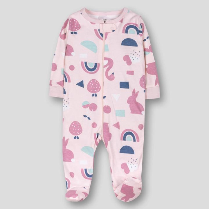 Lamaze Baby Organic Cotton Pastel Cuties Sleep N' Play - Rose Pink Newborn
