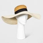 Women's Oversized Floppy Hat - Who What Wear Natural