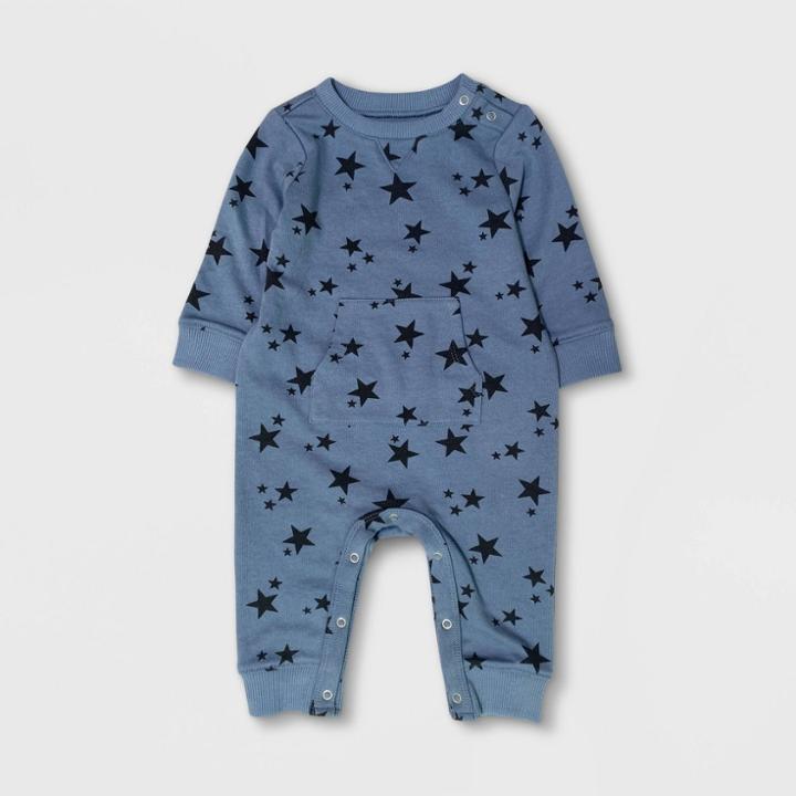 Grayson Mini Baby Star Romper - Blue Newborn