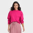 Women's Fleece Sweatshirt - A New Day Rose Pink