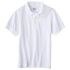 Dickies Little Boys' Pique Uniform Polo Shirt - White