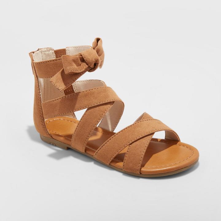 Girls' Haisley Gladiator Sandals - Cat & Jack Brown