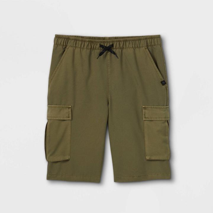 Boys' Pull-on Cargo Shorts - Art Class Green