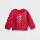Baby Rudolph The Red-nosed Reindeer Printed Pullover Sweatshirt - Red Newborn