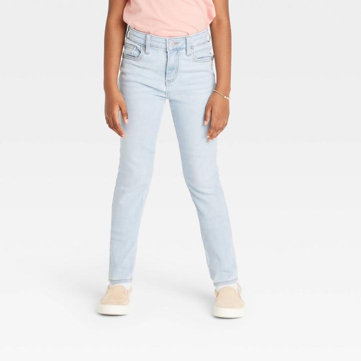 Girls' High-rise Ultimate Stretch Skinny Jeans - Cat & Jack Light Wash