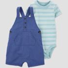 Baby Boys' Striped Romper - Just One You Made By Carter's Blue Newborn