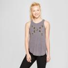 Women's Tejas Tejas Graphic Tank Top - Awake Charcoal S, Size: