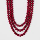 Sugarfix By Baublebar Bold Beaded Statement Necklace - Berry, Women's