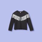 Girls' Tie-dye Pullover Sweatshirt - More Than Magic Charcoal Gray
