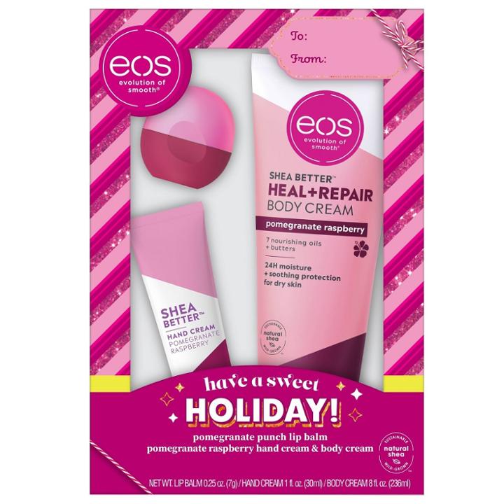 Eos Holiday Pomegranate Raspberry Bath And Body Gift