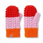 Toddler Color Block Knit Mittens - Lego Collection X Target Red/pink/orange