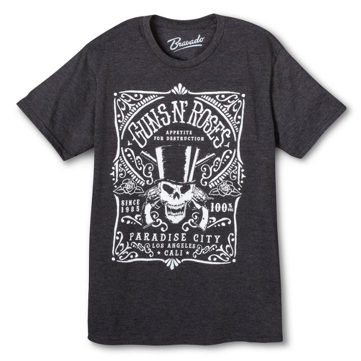Men's Guns N' Roses T-shirt - Charcoal