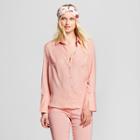 Women's Long Sleeve High Cuff Blouse - Who What Wear Pink