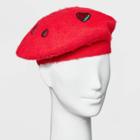Women's Icon Beret With Strawberries - Wild Fable Red