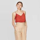 Target Women's Regular Fit Sleeveless V-neck Cami - A New Day Red