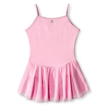 Danz N Motion By Danshuz Danz N Motion Girls' Keyhole Back Activewear Leotard Dress - Pink